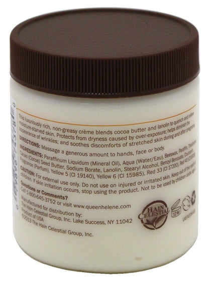 QUEEN HELENE Cocoa Butter Creme 4.8 oz**About this item:** Indulge in the luxurious comfort of Queen Helene Face & Body Crème. Crafted with a rich blend of nourishing ingredients, this cream is designed to soothe and soften extremely dry skin, providing r