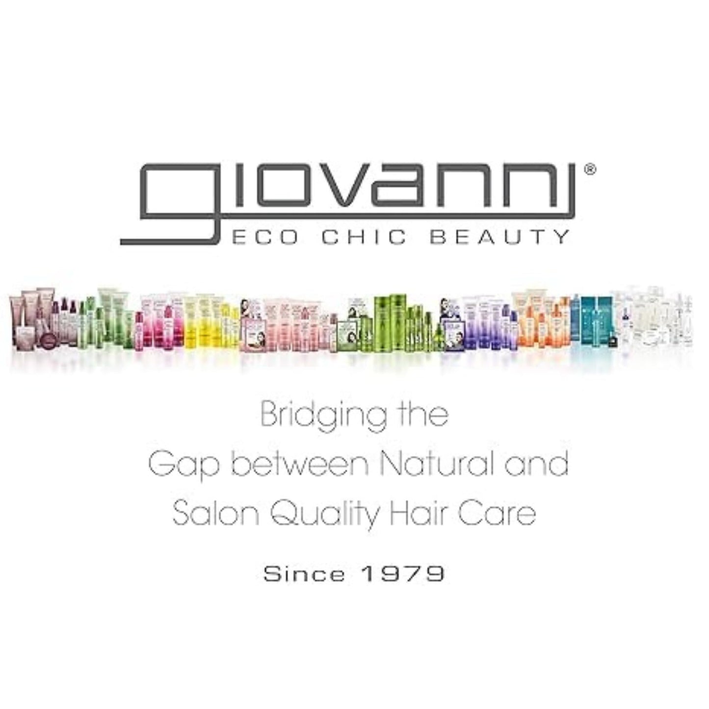 GIOVANNI ECO CHIC Frizz Be Gone - مصل شعر فائق النعومة ومضاد للتجعد، يضيف لمعانًا ويحافظ على اللون، غني بمكونات نباتية طبيعية، جودة صالونات التجميل، خالٍ من البارابين - 2.75 أونصة سائلة (عبوة واحدة)