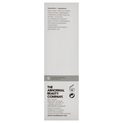 The Ordinary Retinol 0.5% in Squalane 30ml**About this item:** Brand: The Ordinary - **Easy to Use:** This high-strength, water-free solution is easy to incorporate into your skincare routine.- **Suitable:** Suitable for addressing various signs of aging,