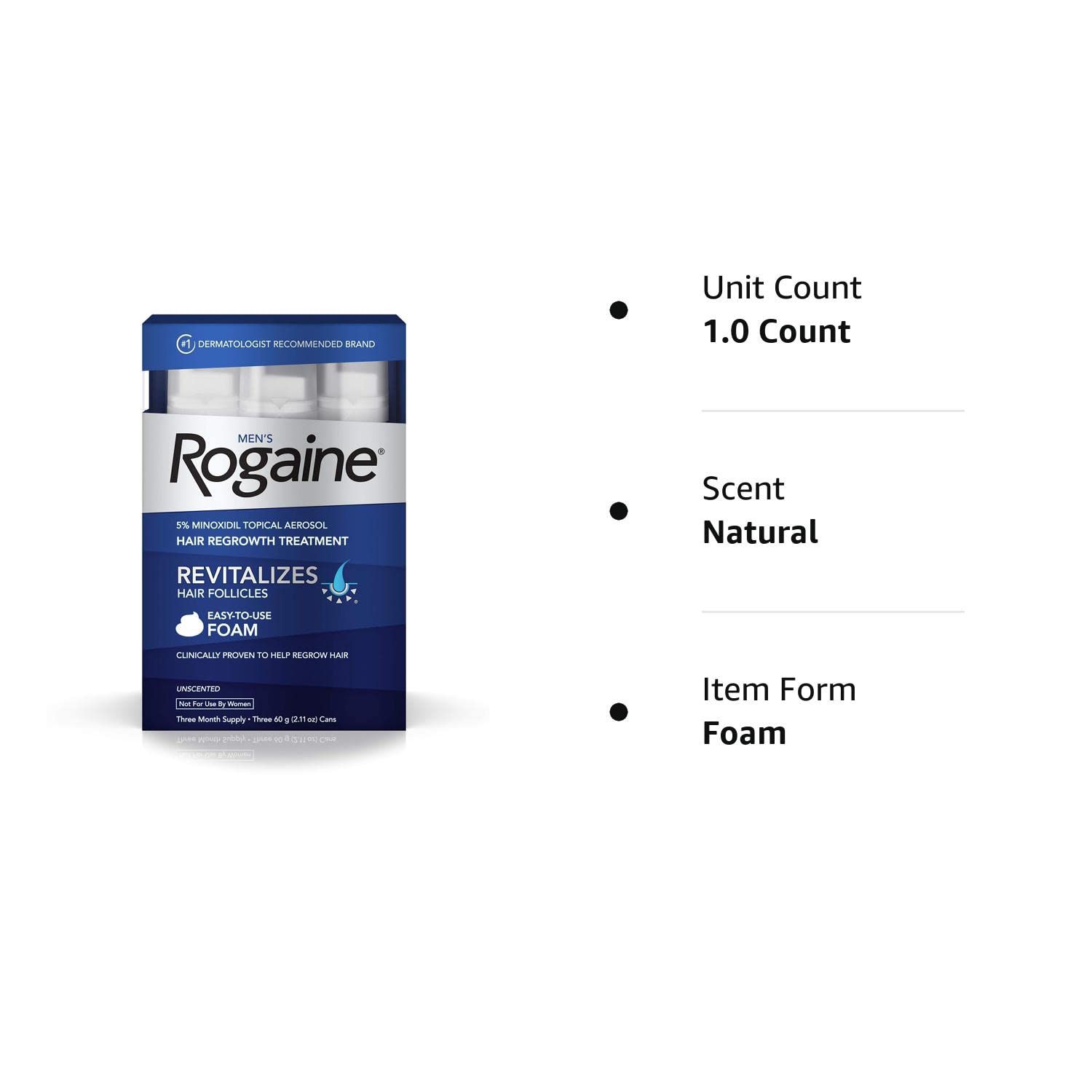 9 MONTH SUPPLY Men’s deals Rogaine Foam