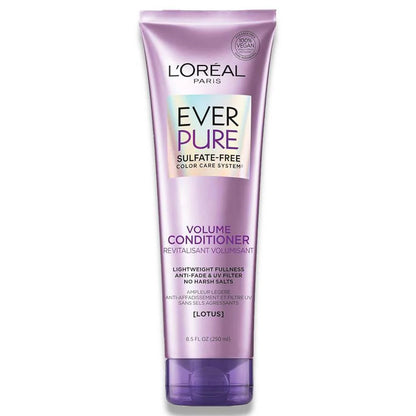 L'Oreal - Paris EverPure Volume Sulfate Free Conditioner, Lotus Flower 8.5 oz