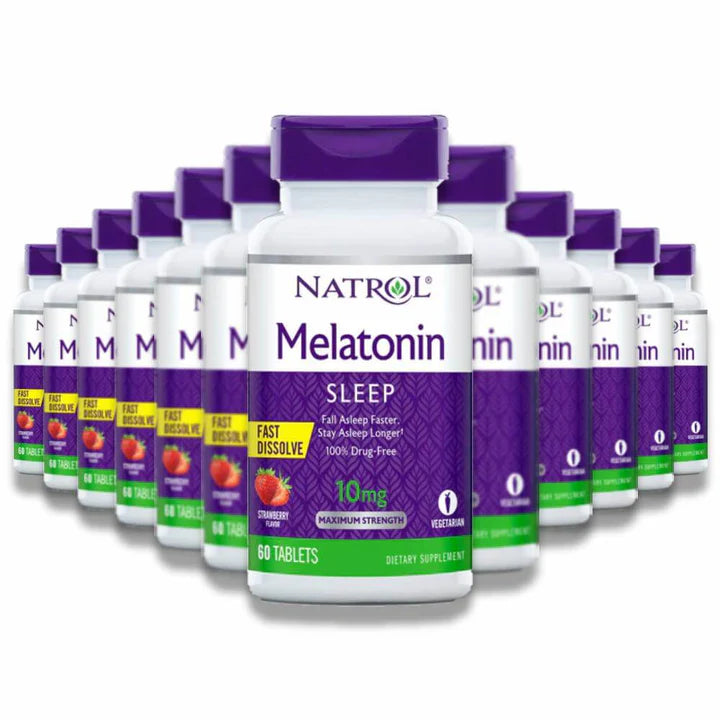 Natrol - Melatonin Sleep Fast Dissolve Maximum Strength, Strawberry - 10 mg