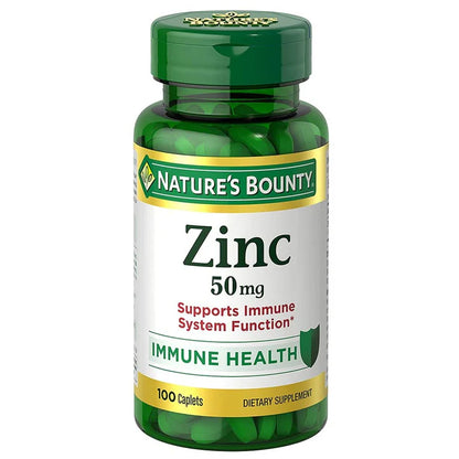 Nature's Bounty Zinc 50 Mg - 100 tablets