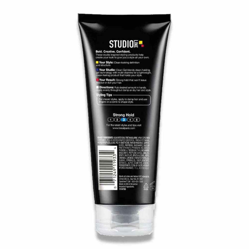 L'Oreal - Studio Line Clear Minded Clean Gel, Strong Hold - 6.8 Oz