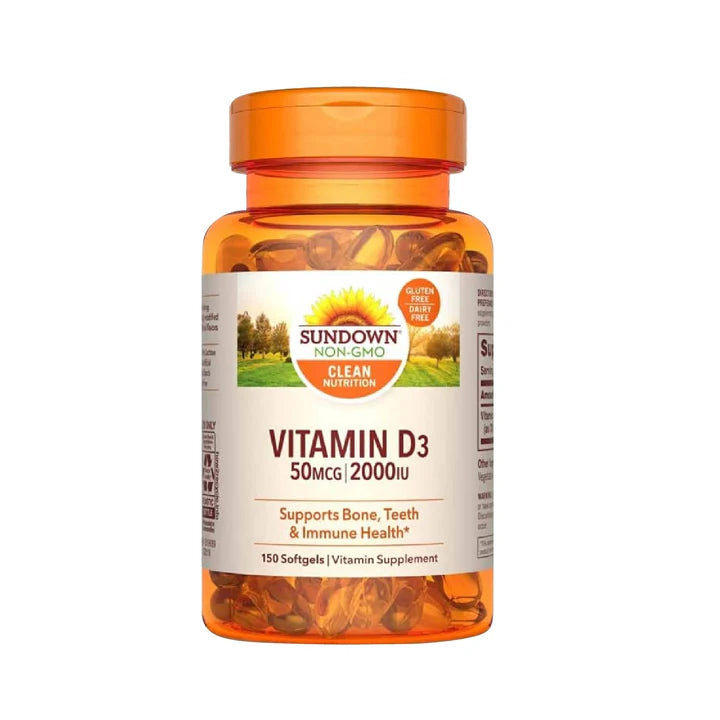 Sundown Vitamin D3 - 50mcg/2000Iu - 150 Softgels Each